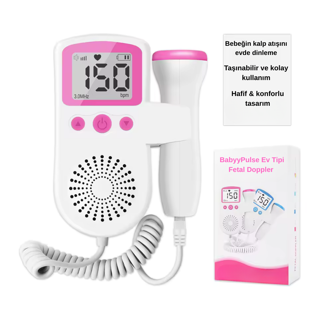 BabyyPulse Ev Tipi Fetal Doppler – Bebeğinizin Kalp Atışını Dinleyin