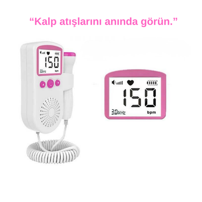 BabyyPulse Ev Tipi Fetal Doppler – Bebeğinizin Kalp Atışını Dinleyin