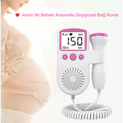 BabyyPulse Ev Tipi Fetal Doppler – Bebeğinizin Kalp Atışını Dinleyin